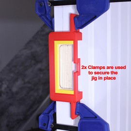 Decoralin Door Hinge Jig Router Template for 76mm & 102mm (3 and 4 inch) Hinges Ideal Tool for DIY and Woodworkers
