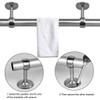 cailiya Pack of 4 Curtain Rods Bracket, Adjustable Ceiling Bracket,