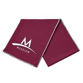 Mission Enduracool Techknit Cooling Towel, Maroon, Large