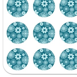Geometric Flower Pattern Planner Calendar Scrapbooking Crafting Stickers
