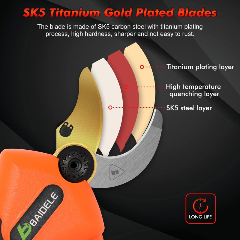 SK5 High Carbon Steel Blade for 3 cm Loppers 830B