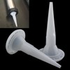 Heyous 12PCS Tapered Caulking Nozzles White Plastic Caulking Nozzle Applicators
