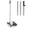 Stainless Steel Dustpan Metal Dustpan with Handle Heavy Duty Dust