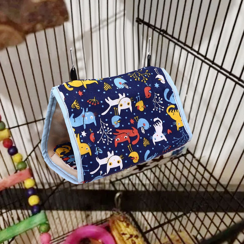 Warm Bird Nest Soft Thickened Foldable Bird Hanging Bed Toy