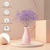 Unbreakable Vase for Flowers, Ceramic Look Plastic Vase for Home