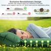 IFORREST Camping Pad with Armrest & Pillow - Self-Inflating Air