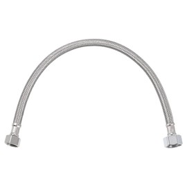 sourcing map 16 Inch Long Faucet Supply Line Connector, G3/8 Female Compression Thread x G1/2 Female Connector Straight Thread 304 Stainless Steel Water Supply Hose Line