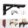 Hniuyun 2Pcs Folding Shelf Brackets, Heavy Duty Stainless Steel Shelf