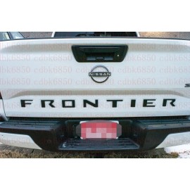 Unbranded 0.3in Matte Black Insert Emblems FITS 2022-2023 Nissan Frontier Tailgate