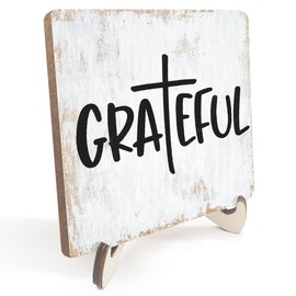 Inspirational Wood Sign Rustic Desk Decor Home House Office Work Table Desk Accessories Decorative Christian Religious Bible Verse Faith Decorations Office Supplies Living Room Cubicle Decor