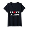 Ich liebe Alani passende Freundin & Freund Alani Name T-Shirt