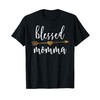 Cute Gold Arrow Blessed Momma Shirt Thanksgiving Shirt T-Shirt