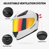 Motorcycle Full Face Helmet for Unisex-Adults DOT Approved WS-609 Motorbike
