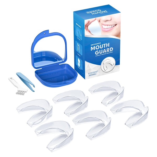 Mktoohzz Mouth Guard for Grinding Teeth at Night 6 Pack