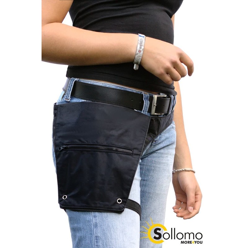 ProLine Friseur - Werkzeugtasche Scherentasche Holster mit Beingurt schwarz