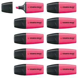 Highlighter - STABILO BOSS MINI - Box of 10 - Pink