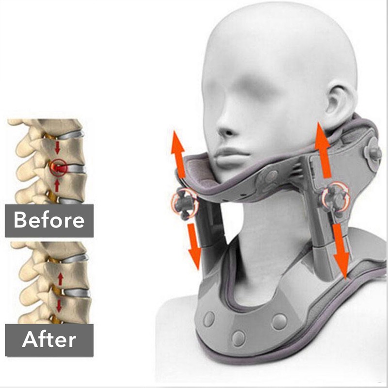 Cervical Neck Traction Device Adjustable Household Electric Hot Compress Neck