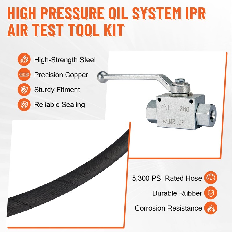 High Pressure Oil System IPR Air Test Tool Kit -