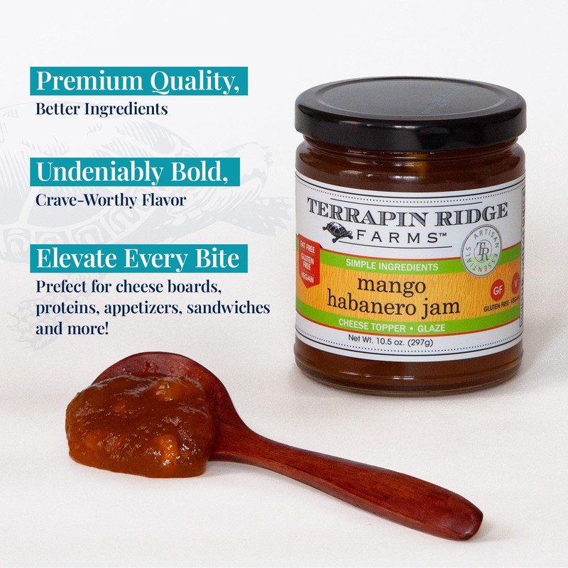 Terrapin Ridge Farms Mango Habanero Gourmet Jam - Sweet Mango
