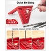 3D Multi-Angle Measuring Square Ruler, Aluminum Alloy Carpenter Square, 0-90°