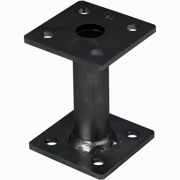Bolt Down 80mm Black (Pack of: 1) Pergola Elevated Post
