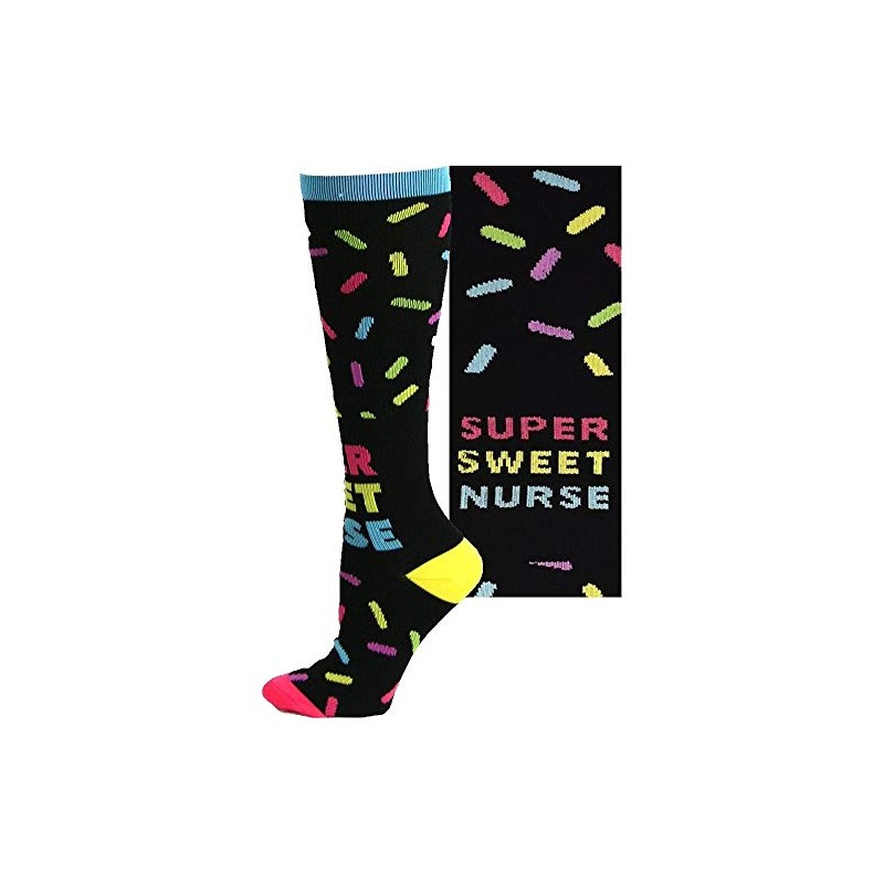 Think Medical Women's 10-14 Mmhg Compression Socks Medium Sweet Nurse