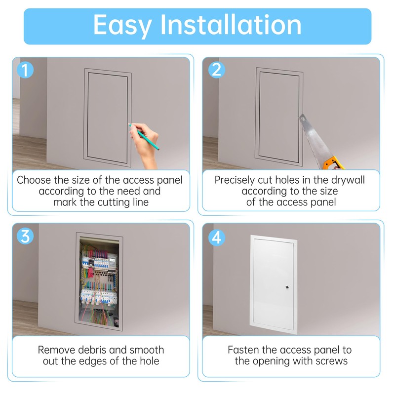 Thicken 1.2mm Drywall Access Panel, 14 x 29 Inch Access