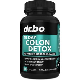DR. Bo Colon Cleanser Detox for Weight Flush - 15 Day Intestinal Cleanse Pills & Pro