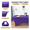 ZarzaaSik 2-Pack 4ft Spandex Table Covers for Rectangular Folding Tables