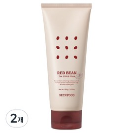 Skinfood Red Bean Tranexamic Acid Scrub Foam, 150g, 2 pieces / 스킨푸드 레드빈 트라넥사믹애씨드 스크럽 폼, 150g, 2개