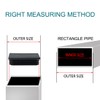 sourcingmap 10pcs 30 x 60mm Plastic Rectangle Ribbed Tube Insert