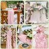 Wokceer Cheesecloth Table Runner 2Pack 10FT Blushing Pink Christmas Boho