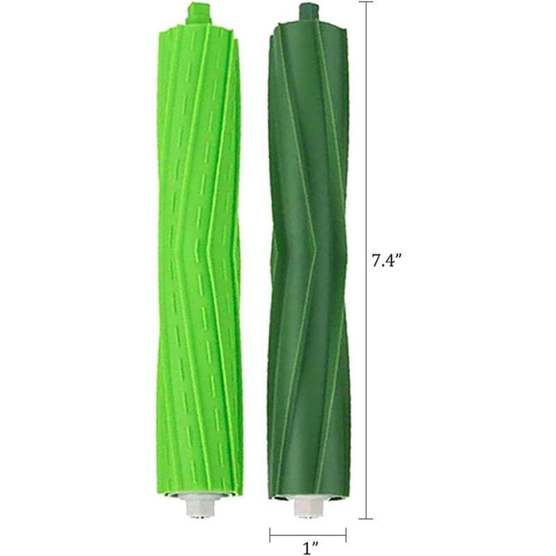 GIBTOOL Replacement Rubber Roller Brushes Compatible for iRobot Roomba E