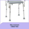Medline Bath Bench Shower Seat with Padded Armrests, Ideal for