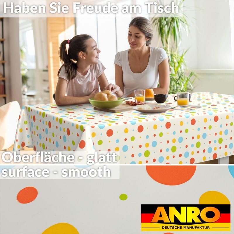 Oilcloth Tablecloth, Washable, Oilcloth, Garden Tablecloth, Outdoor, Indoor, 220 x
