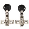 2 Pack 26mm Hydraulic Hinges, Cabinet Cupboard Hinges Damping Hinge