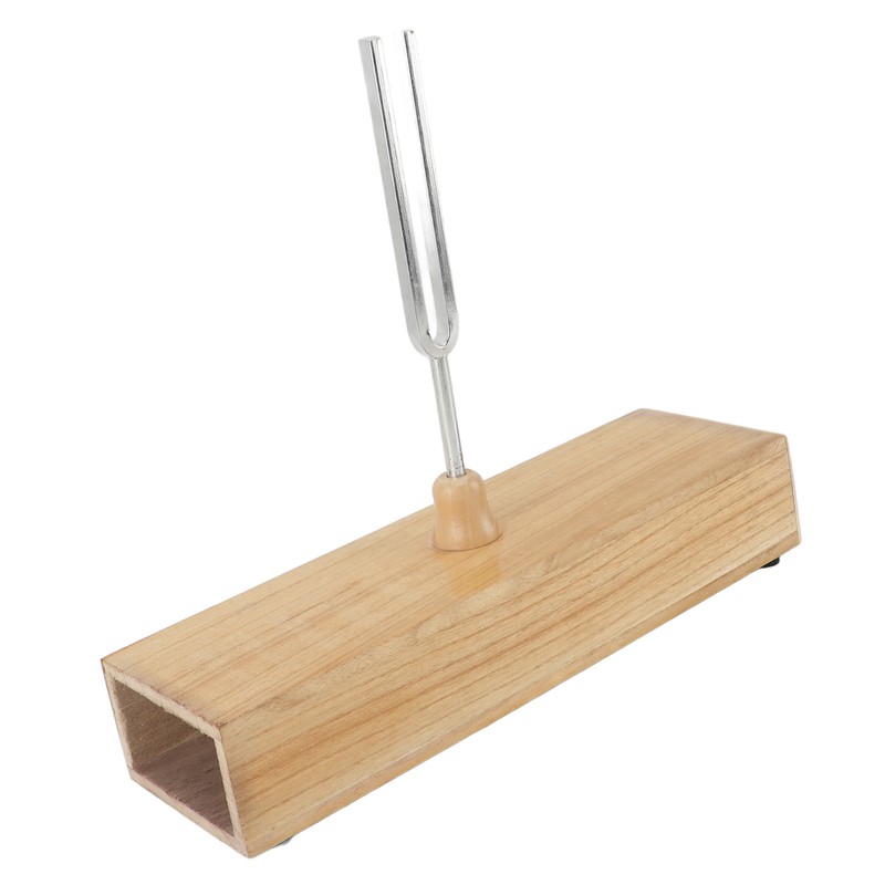 256Hz Tuning Fork with Wood Resonance Box and Hammer Sound