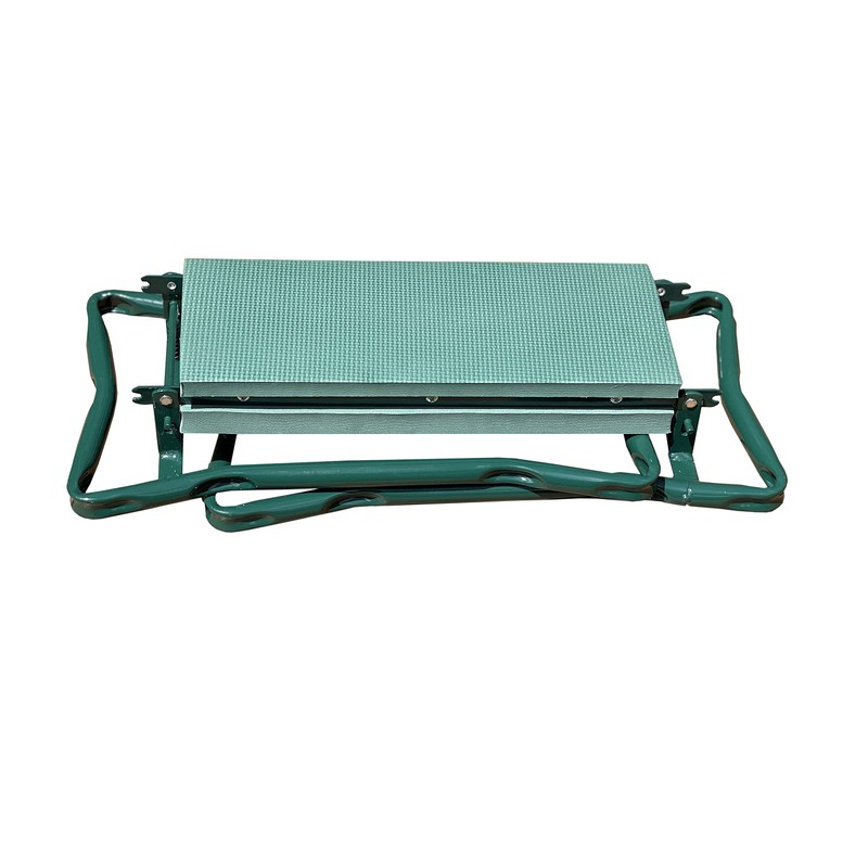 Juggernaut Storage Folding Bench Stool with Kneeling Pad