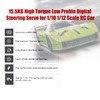 AGFRC 15.5KG Low-Profile High-Torque Steering-Servo - Brushless Digital Metal Gear