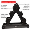 JFIT Dumbbell Tree Rack, Black - Holds up to 40