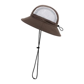 Clakllie Sommer Fischerhut mit Kinnband Schnell Trocknend Sonnenhut für Herren Damen Winddicht Safari Hut Outdoor Boonie Bush Hats
