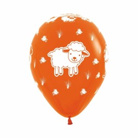 Sempertex 50 Cow Animal Balloons 11" Sempertex Farm Party Decorating Barnyard Theme Black