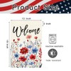 RABUSOFA 4th of July Memorial Day Patriotic Garden Flag 12x18