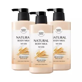 Happy Bath 해피바스 정말 순한 바디밀크 400ml 3개 Happy Bath Really Gentle Body Milk 400ml 3 Pieces