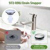 972-098J Plumbing-Equipment Chrome Drain Sink Stopper, Drain Sink Plug Part