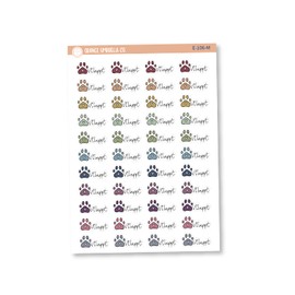 Vet Appt Script Icon Planner Stickers, Icon Script Vet Appointment Labels, Color Print Planning Stickers, FC12 (E-106-M)