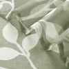 XTMYI Sage Green Bathroom Curtains Window, Boho Leaf Floral Pattern
