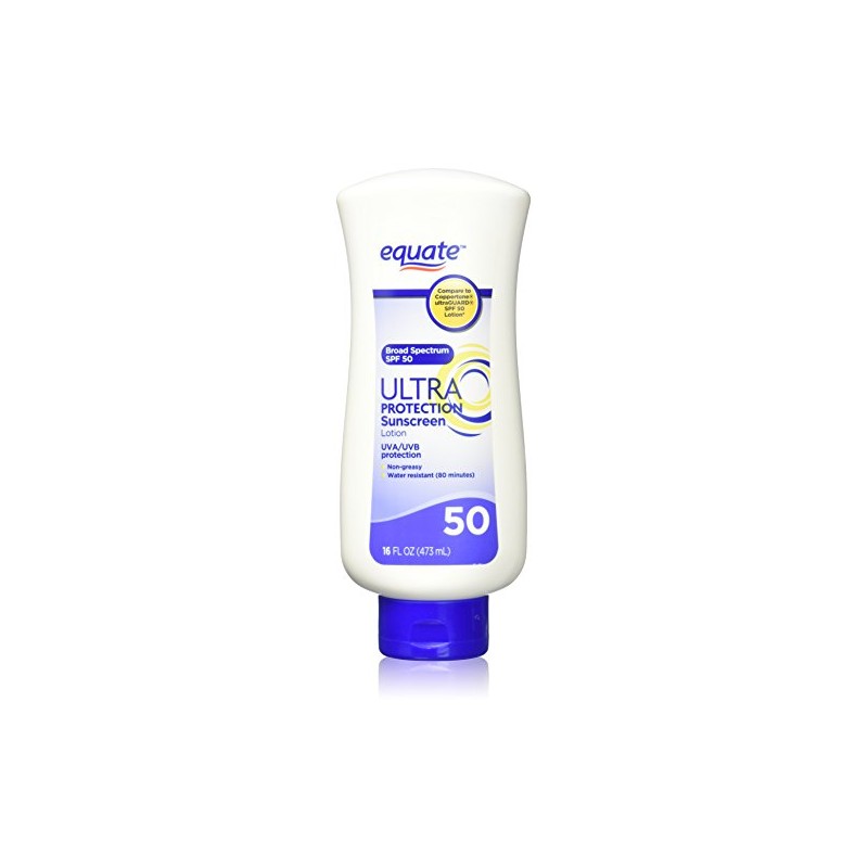 Equate Ultra Protection Sunscreen SPF 50 16oz Compare to Coppertone