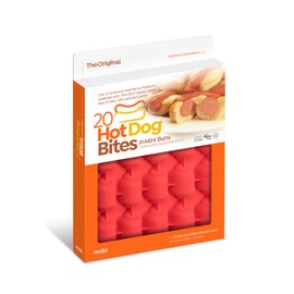 Mobi 12 Hot Dog Bites Sausage Roll Silicone Baking Mold, Red