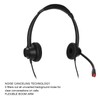 Binaural 3.5mm Business Headset Double Sided Headset with HD Stereo
